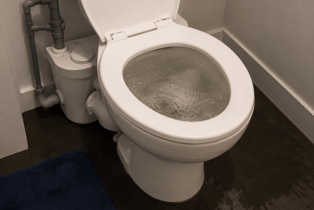 Blocked Saniflo Toilet - Plumbing Immediately