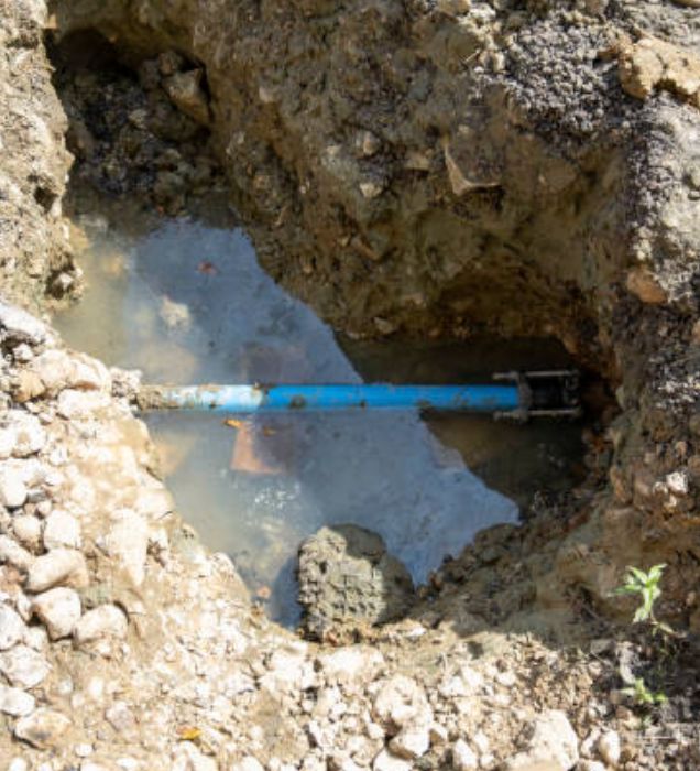 underground pipe leak plumbing immediately